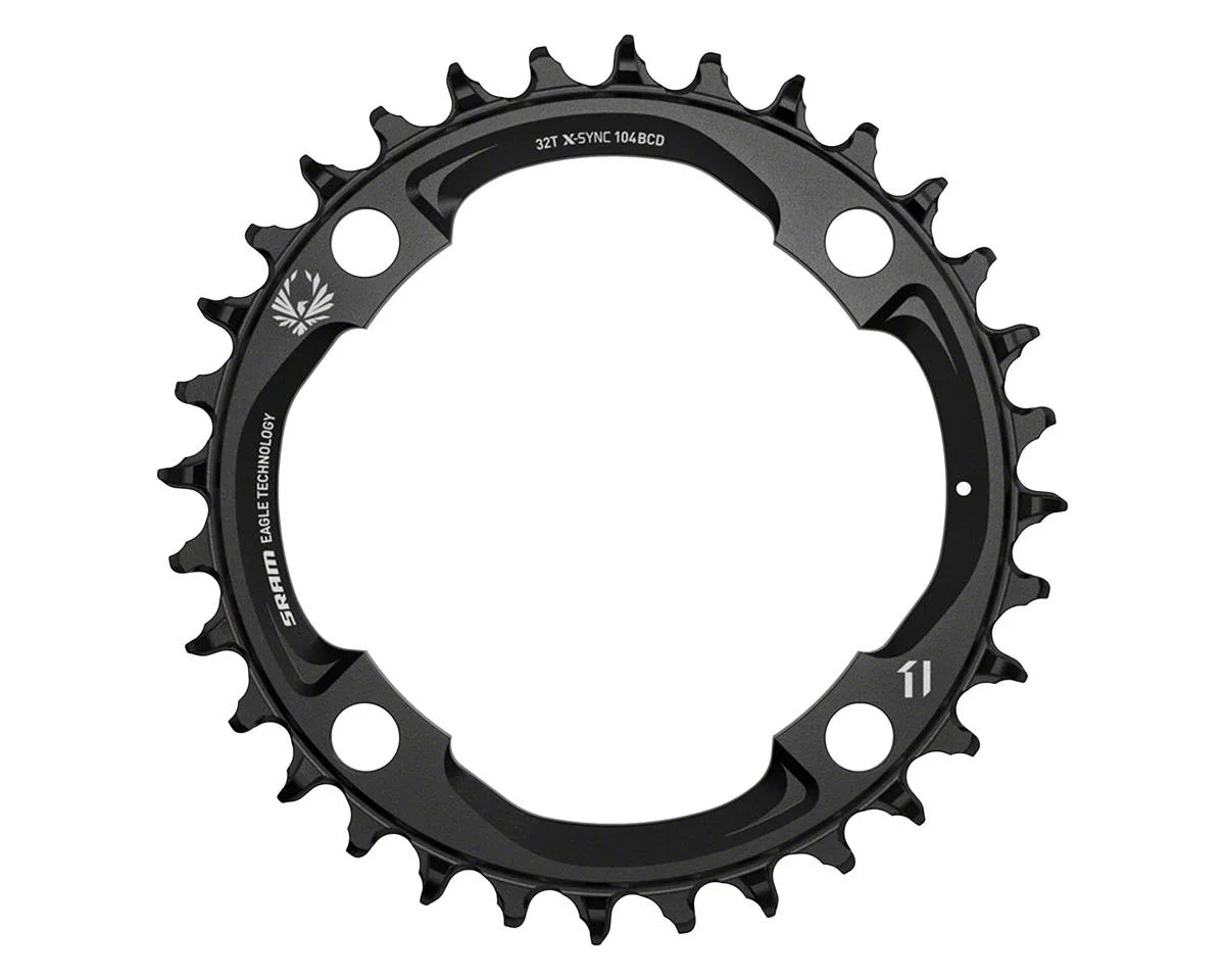 SRAM X-Sync 2 Eagle Chainring (Black) (1 x 12 Speed) (104mm BCD) (Single) (32T) (Mahle)